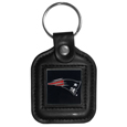 New England Patriots Square Leatherette Key Chain